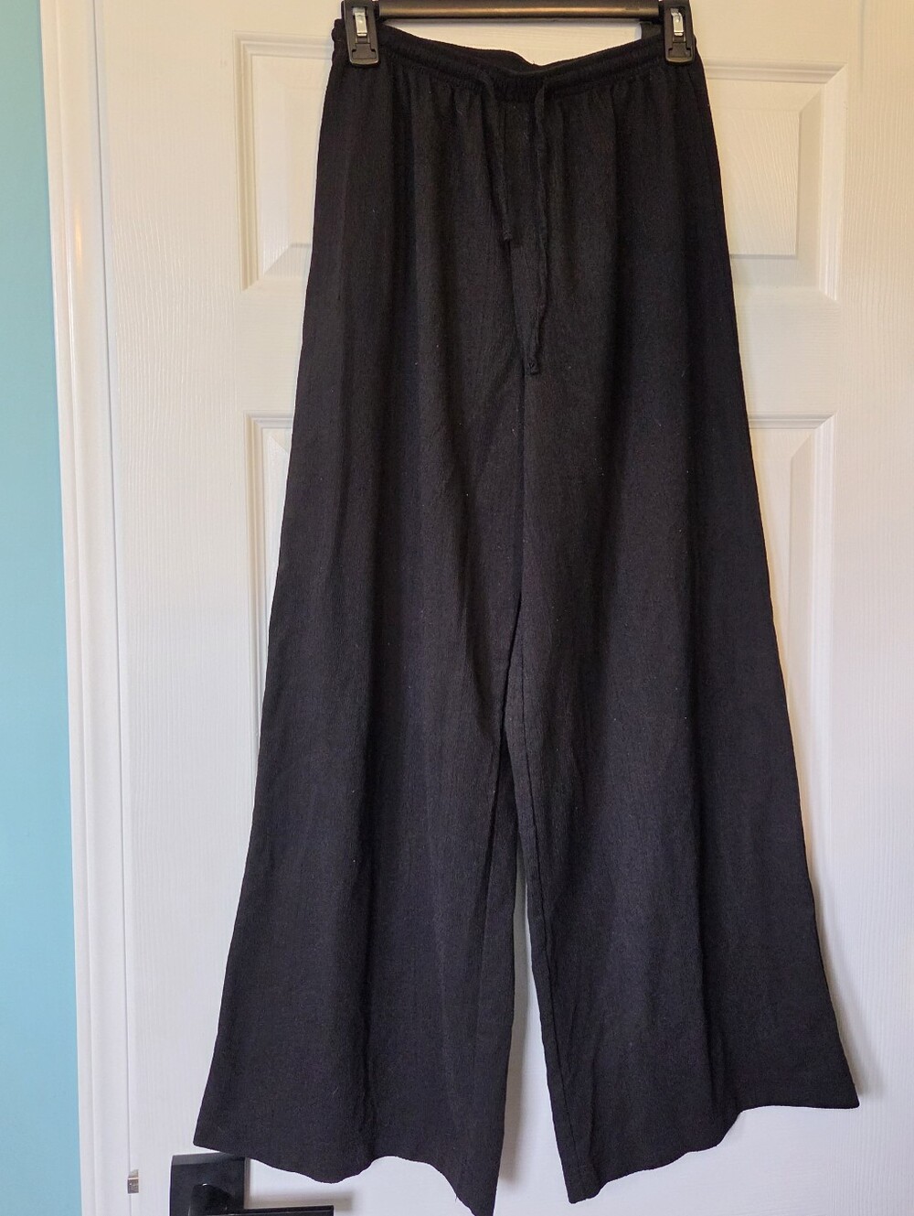 H&M Black Wide-Leg Women's Pants